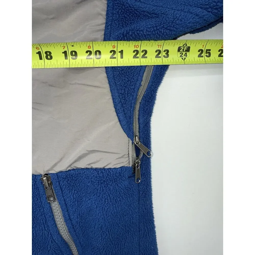 The North Face Denali Polartec Fleece Jacket Vented A193 Grey Blue Men's Small